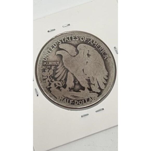 1918 Walking Liberty Half Dollar – 90% Silver – Circulated – Key Date US Coin - Picture 3 of 3